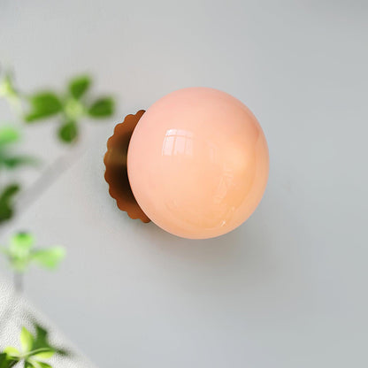 Wall Sconces | Elegant Pink Glass Diffuser with Versatile Mounting Options 2