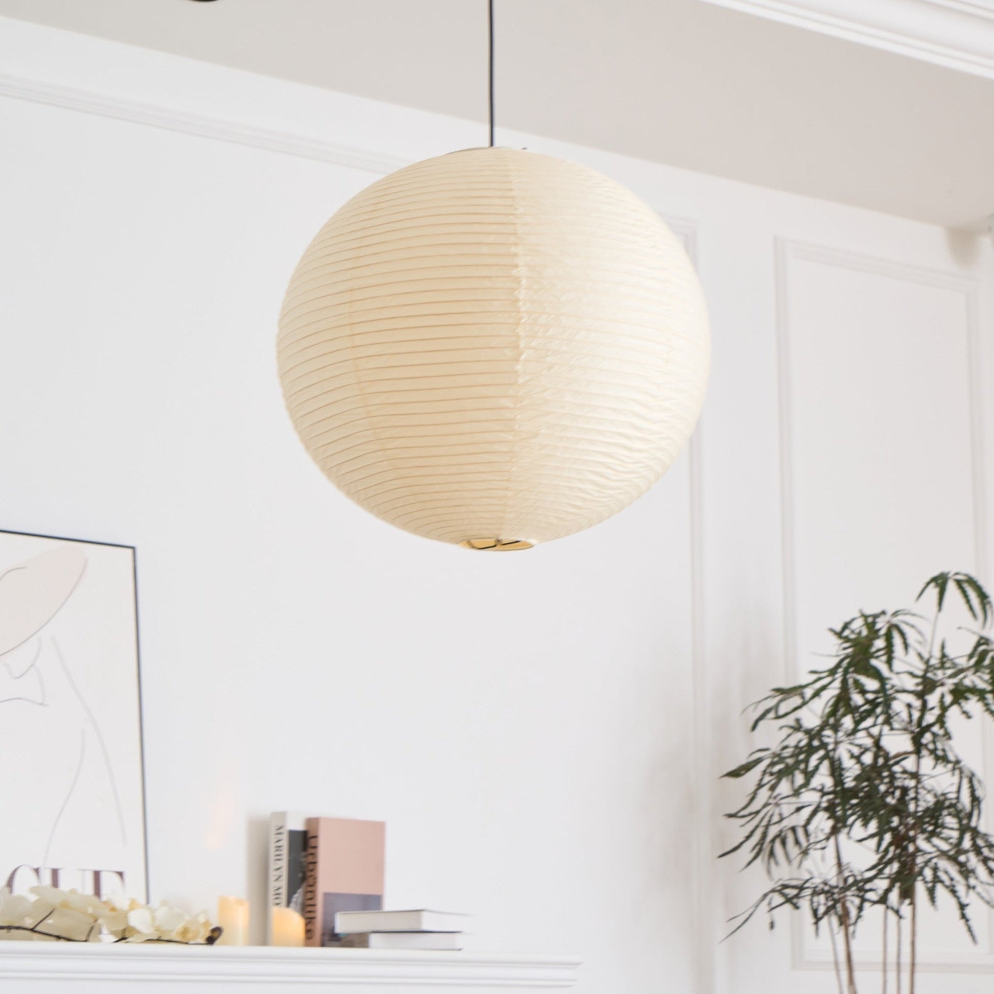 Washi Paper Pendant Lamp | Handmade Japanese Design for Kitchen Pendant Lighting 6