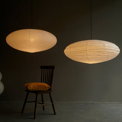 Washi Paper Pendant Light | Handcrafted Mulberry Shade for Warm Ambiance 3