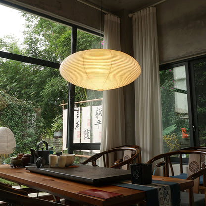 Washi Paper Pendant Light | Handcrafted Mulberry Shade for Warm Ambiance 4
