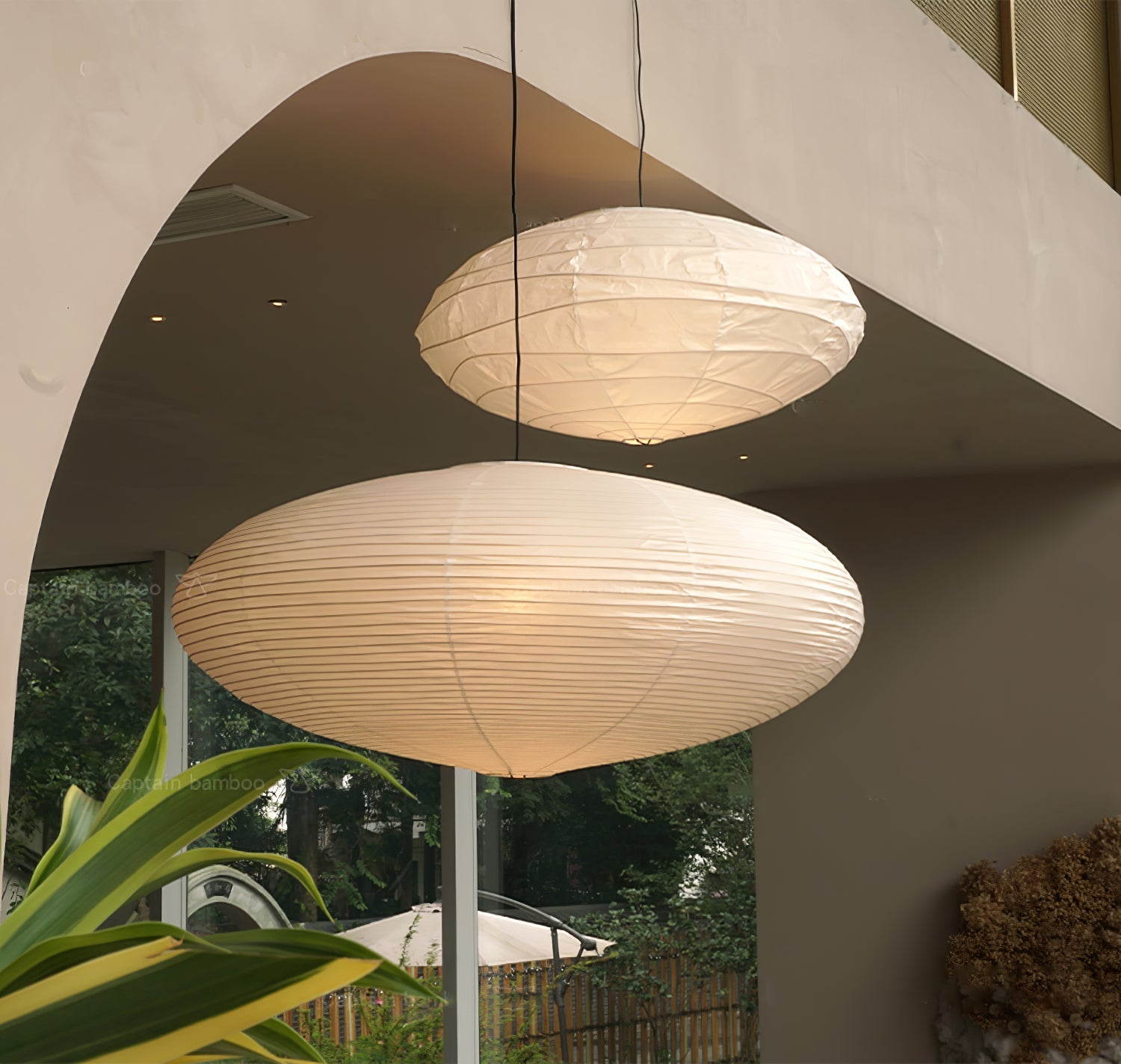 Washi Paper Pendant Light | Handcrafted Mulberry Shade for Warm Ambiance 8