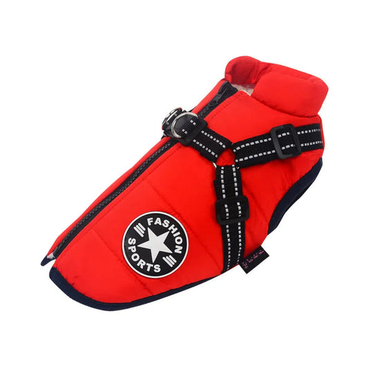 Waterproof Dog Coat | Built-In Harness for Ultimate Comfort and Warmth 0
