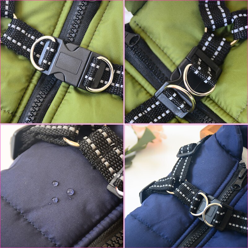 Waterproof Dog Jacket | Insulated Coat with Built-In Harness for All-Weather Protection 2