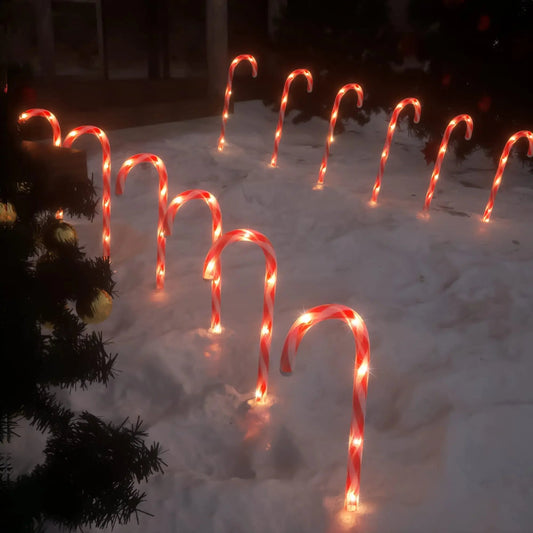 Waterproof LED Christmas Lights | Candy Cane Design for Outdoor and Indoor Decor 0