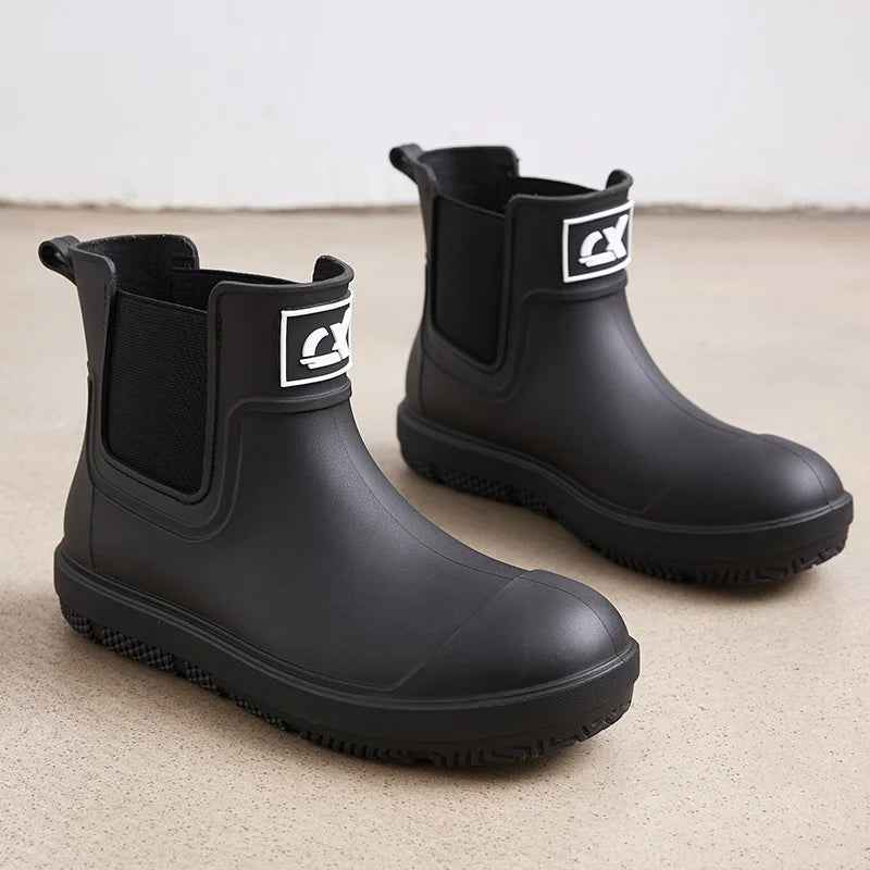 Waterproof Rain Boots Women | Durable Rubber Medium-Cylinder Design 7
