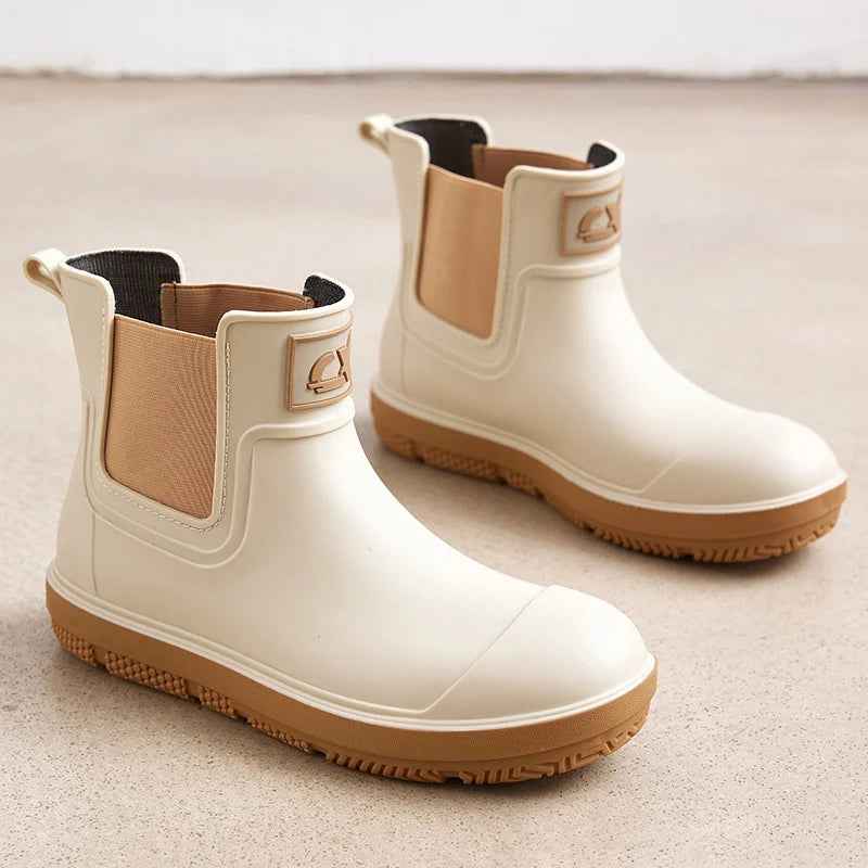 Waterproof Rain Boots Women | Durable Rubber Medium-Cylinder Design 8