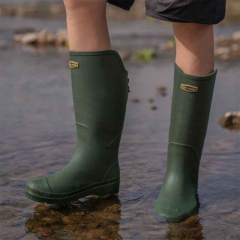 Waterproof Rain Boots Women | High-Cylinder Design for Stability 4