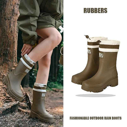Waterproof Rain Boots | Adjustable Fit for Kids and Adults 0