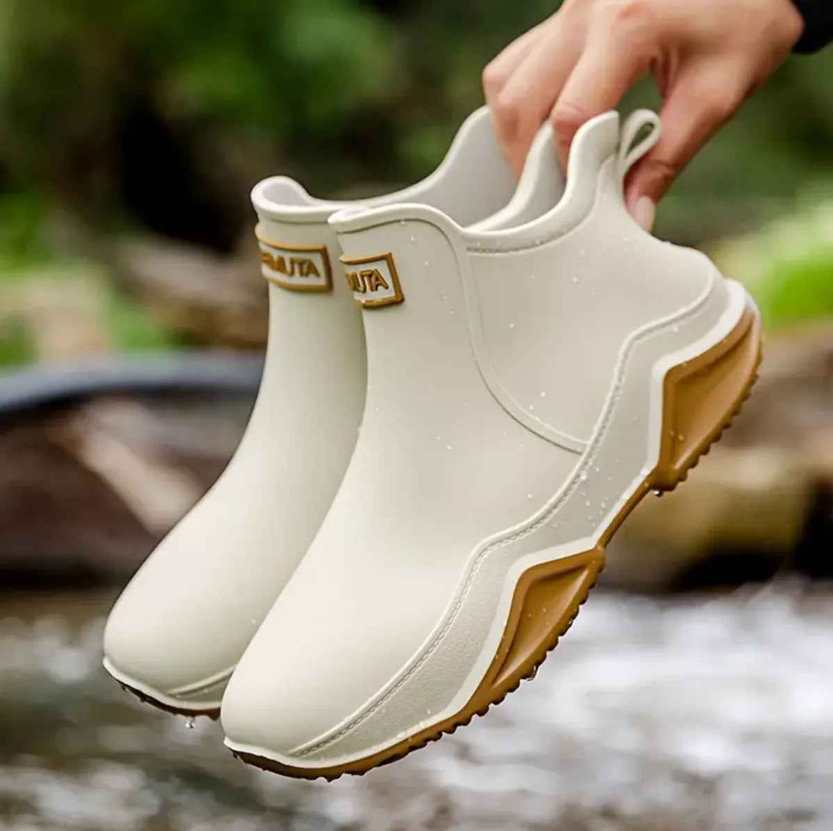 Waterproof Rain Boots | Durable Non-Slip Rubber Design for Outdoor Activities 0