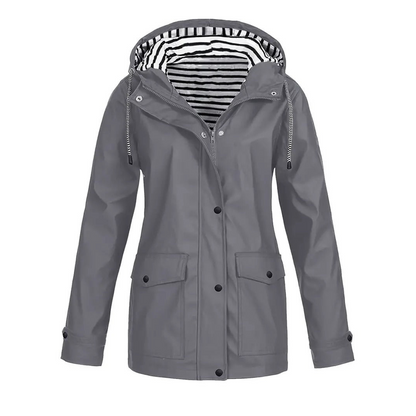 Waterproof Rain Jacket | Mid-Length Design with Adjustable Hood for Women 5