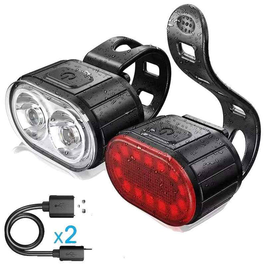 Waterproof Rechargeable Bike Lights | Super Bright USB Cycling Set 0