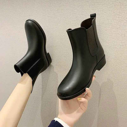 Waterproof Slip-On Rain Boots | Comfortable Cushioned Design for Women 0