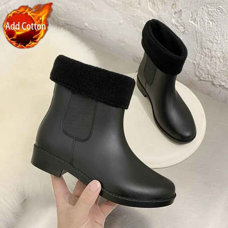Waterproof Slip-On Rain Boots | Comfortable Cushioned Design for Women 6