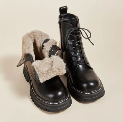 Waterproof Snow Boots Women | Cozy Fur Lining with Anti-Slip Grip 0