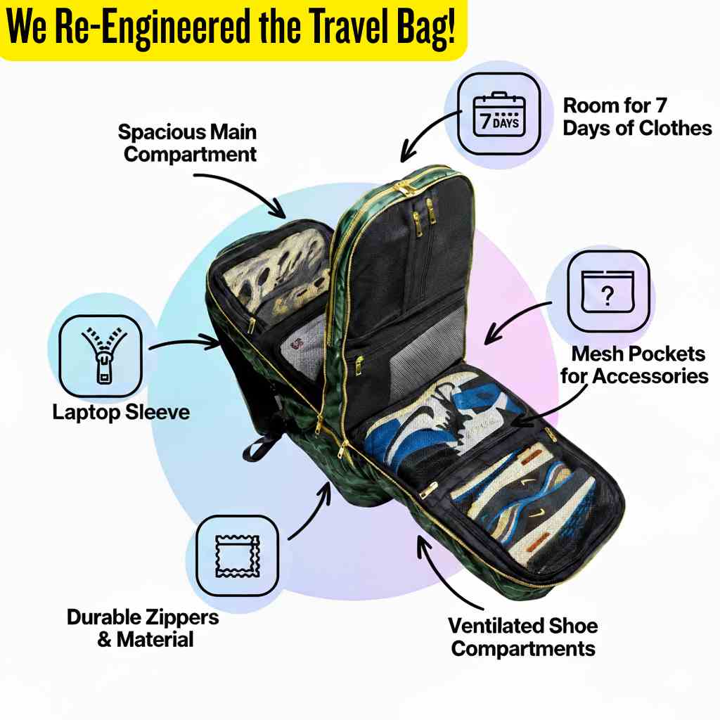 Sole Premise Carry-On Bag For Shoes, Clothes, Laptop And Camera (Only 300 Made)
