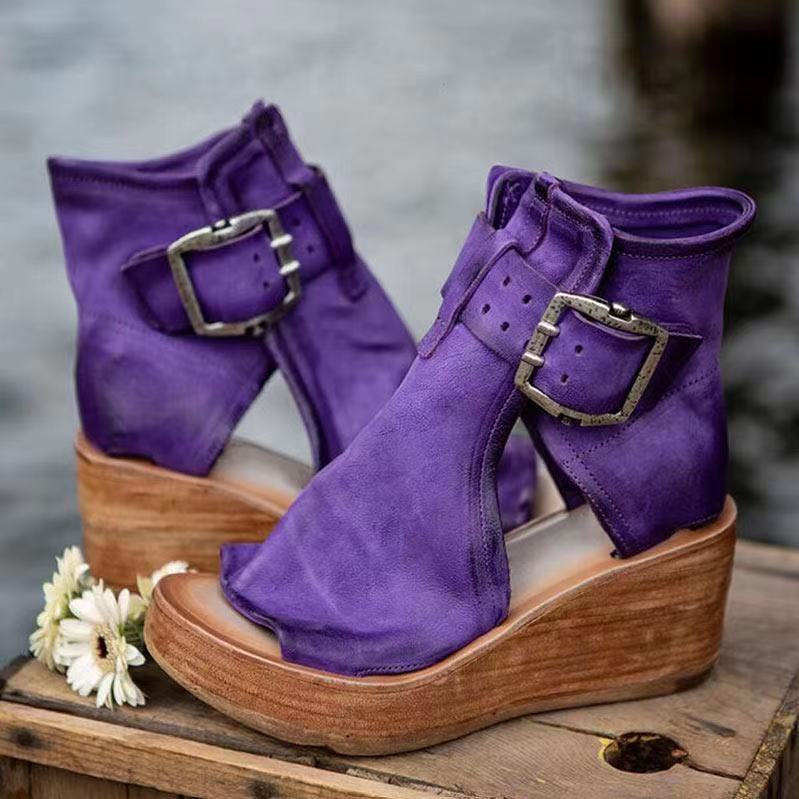 Wedge Sandals | Synthetic Boho Design with Orthopedic Support 0