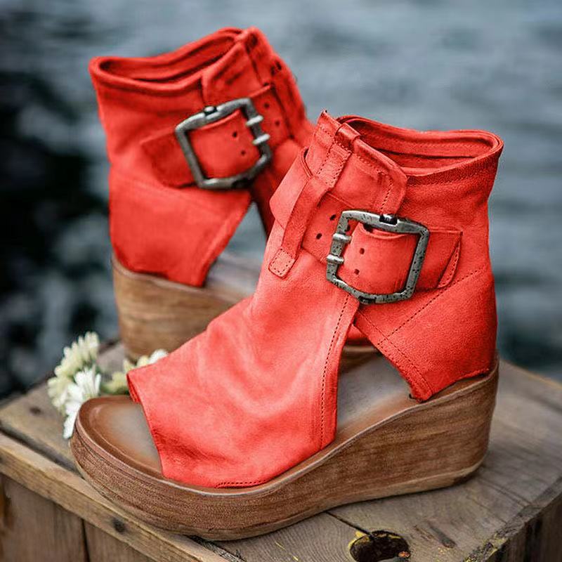 Wedge Sandals | Synthetic Boho Design with Orthopedic Support 1