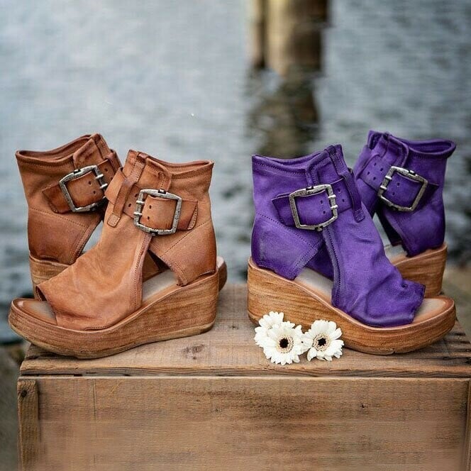 Wedge Sandals | Synthetic Boho Design with Orthopedic Support 4
