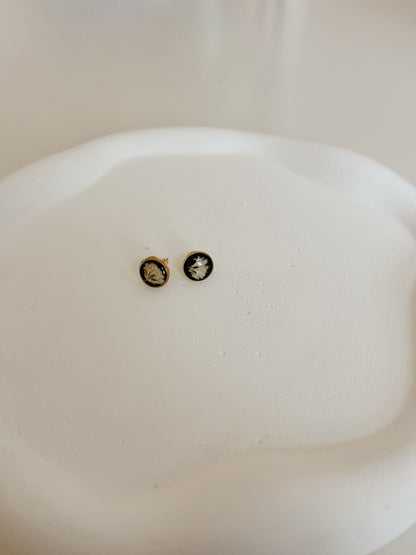 Wildflower Gold Stud Earrings