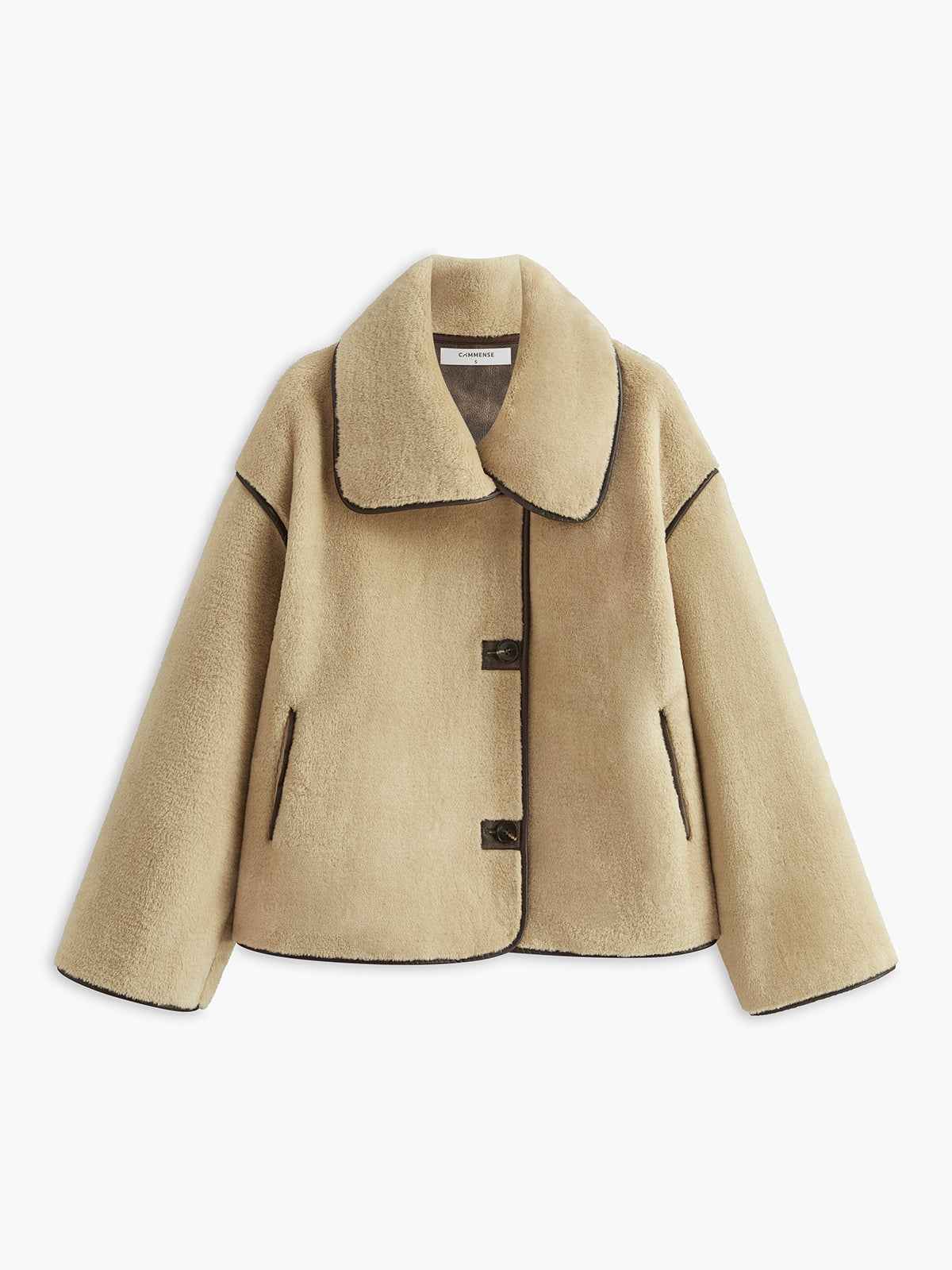 Winter Coats Women | Longline Minky Coat with Contrast Piping for Warmth 7