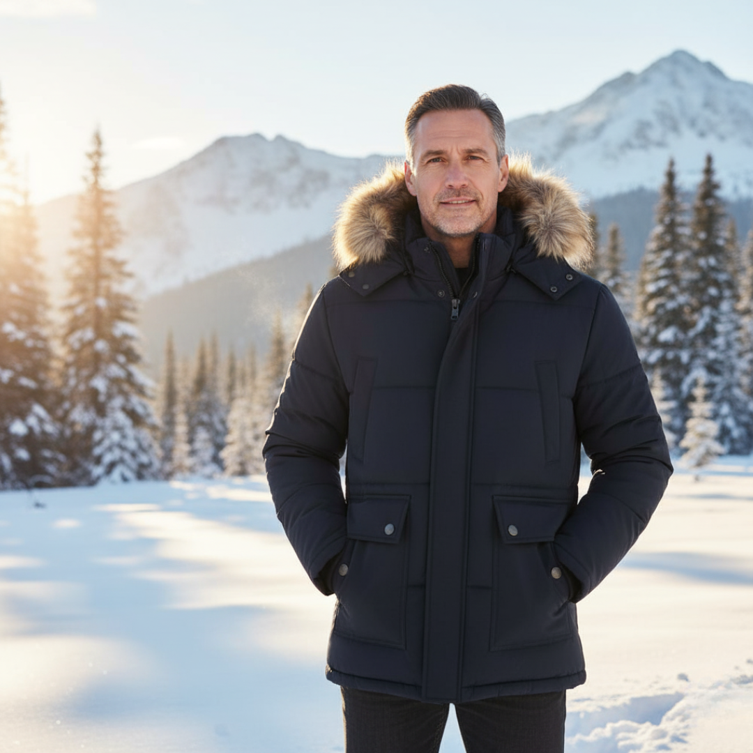 Winter Parka Jacket | Insulated Cold Weather Protection with Fur-Lined Hood 1