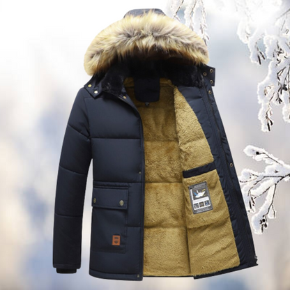 Winter Parka Jacket | Insulated Cold Weather Protection with Fur-Lined Hood 2