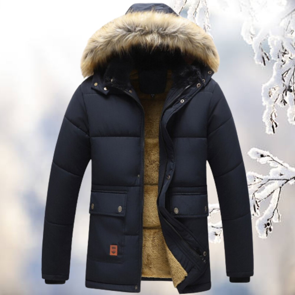 Winter Parka Jacket | Insulated Cold Weather Protection with Fur-Lined Hood 3
