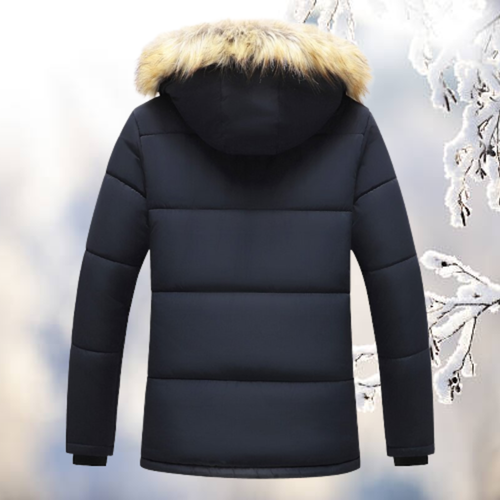 Winter Parka Jacket | Insulated Cold Weather Protection with Fur-Lined Hood 4