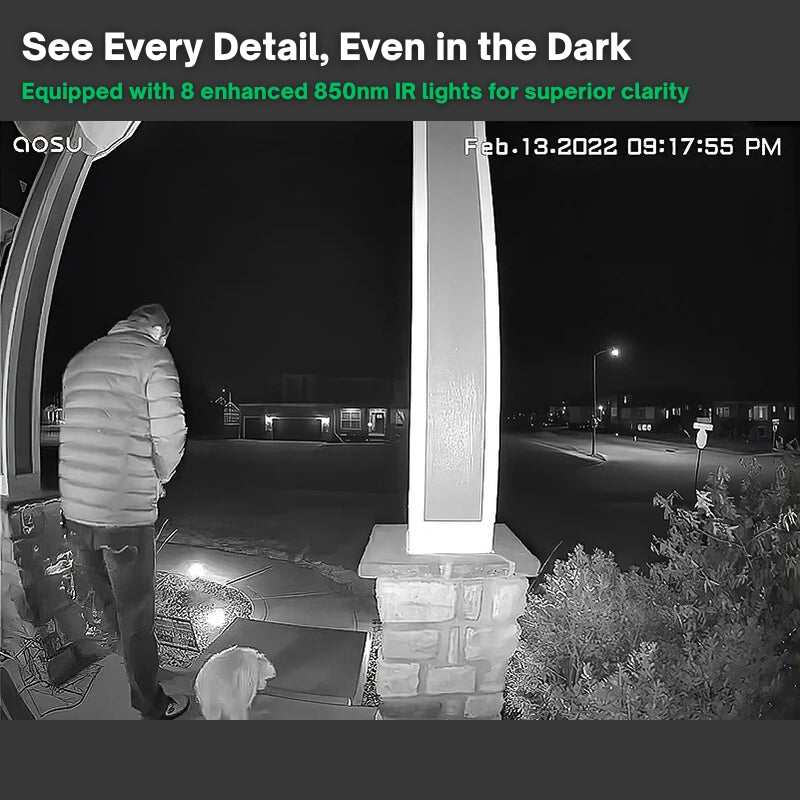 Wireless Video Doorbell Camera | 1080P HD, Night Vision & Two-Way Audio 3