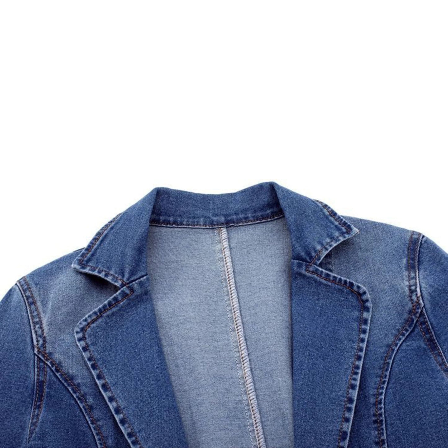 Women's Blazer | Lightweight Denim with Tailored Fit for Everyday Style 4