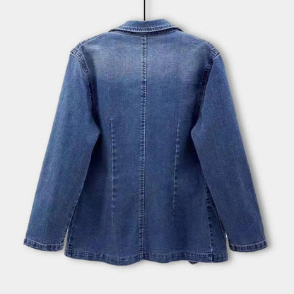 Women's Blazer | Lightweight Denim with Tailored Fit for Everyday Style 6