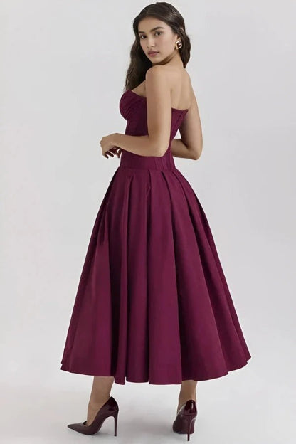 Women's Cocktail Dress | Sculpted Bodice with Voluminous Skirt 9