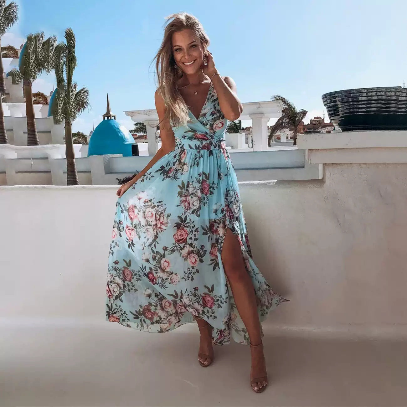 Women's Maxi Dress | Elegant Flowy Summer Dress with Vibrant Prints 5