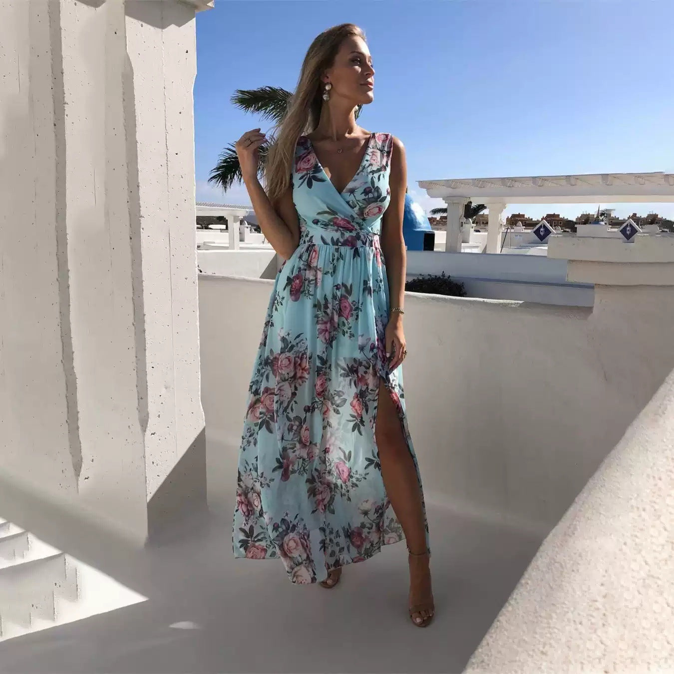 Women's Maxi Dress | Elegant Flowy Summer Dress with Vibrant Prints 6