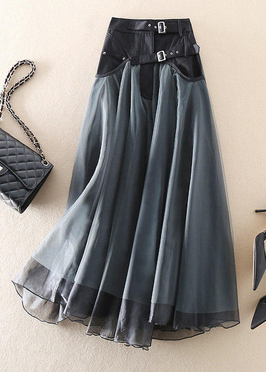 Women's Maxi Skirt | Elegant High Waist Flowing Mesh Design for Versatile Styling 0