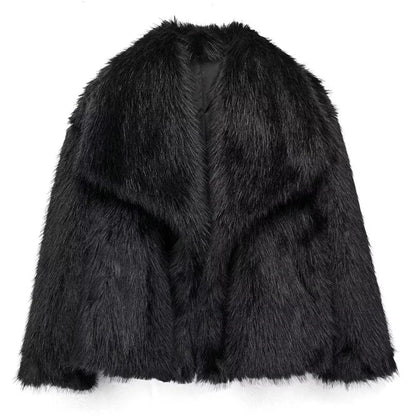 Women's Short Faux Fur Jacket | Elegant Lightweight Winter Coat for Versatile Fashion 10