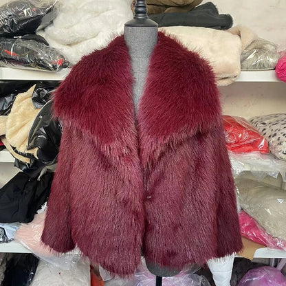 Women's Short Faux Fur Jacket | Elegant Lightweight Winter Coat for Versatile Fashion 11