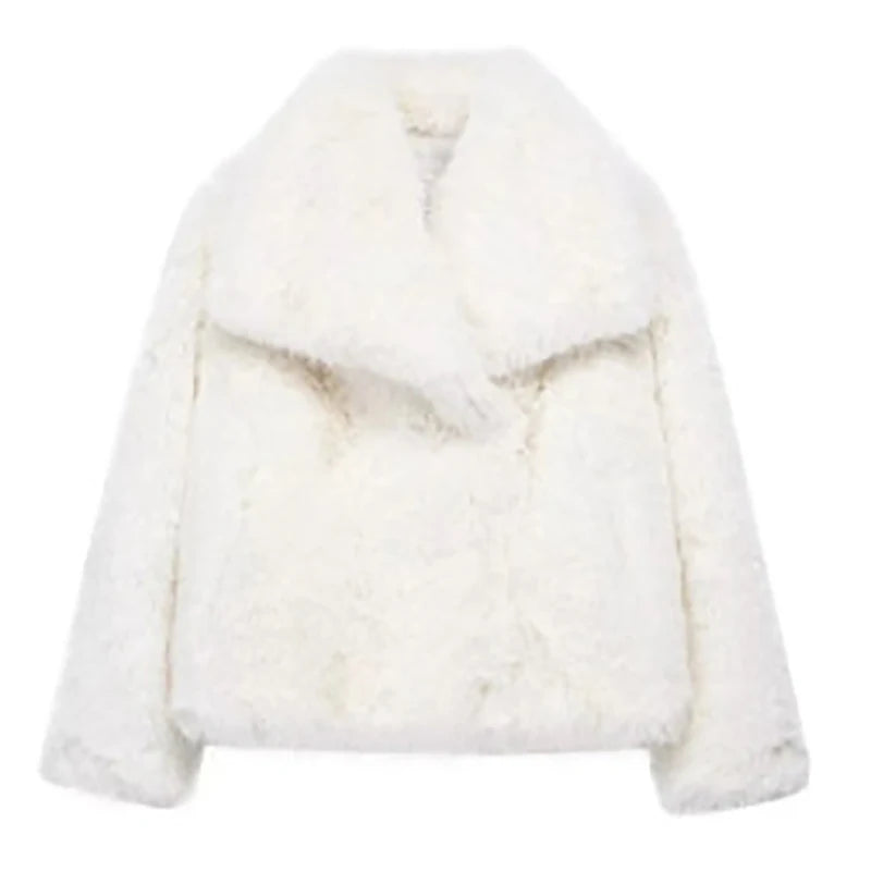 Women's Short Faux Fur Jacket | Elegant Lightweight Winter Coat for Versatile Fashion 7