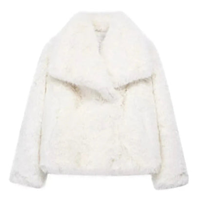 Women's Short Faux Fur Jacket | Elegant Lightweight Winter Coat for Versatile Fashion 7