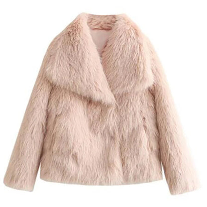 Women's Short Faux Fur Jacket | Elegant Lightweight Winter Coat for Versatile Fashion 9