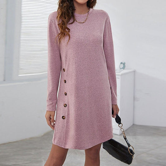Women's Summer Dress | Long Sleeve Mini with Flattering Fit & Effortless Style 0