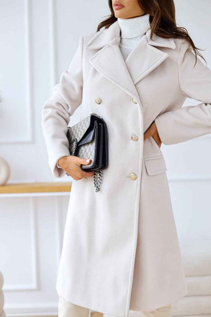 Women's Winter Wool Coat | Elegant Double-Breasted Design 1
