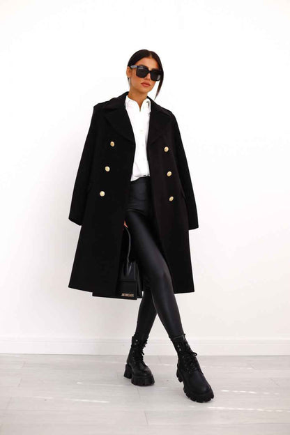 Women's Winter Wool Coat | Elegant Double-Breasted Design 5