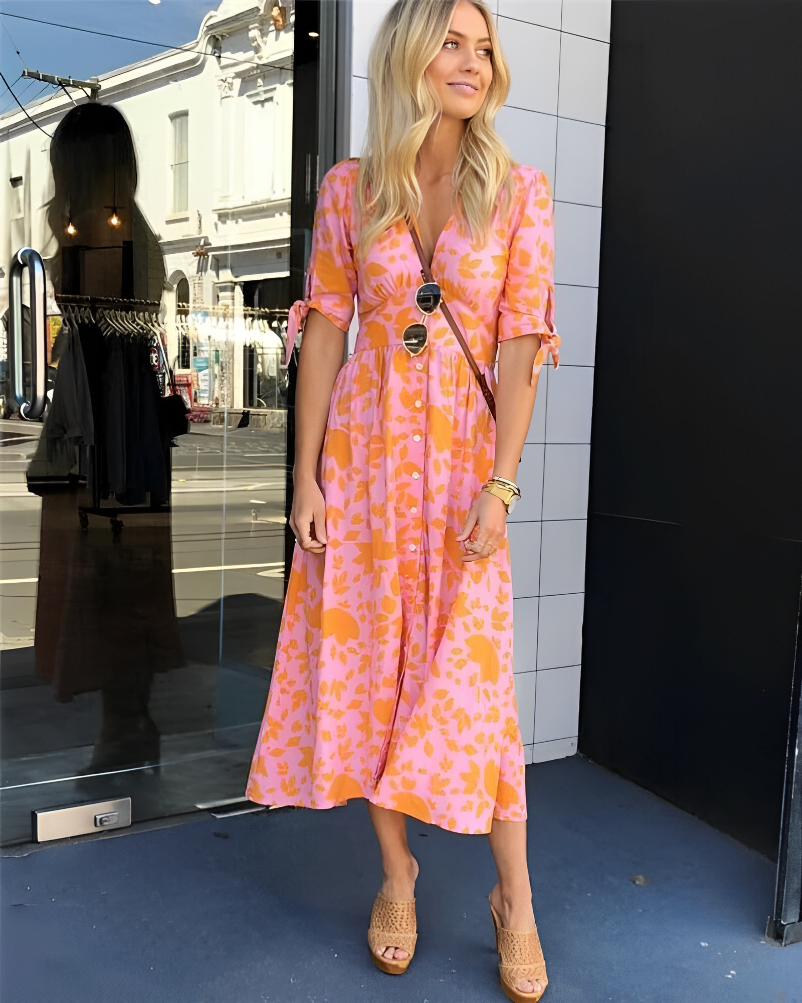 Womens Dress | Elegant Gigi Patterned Design for Versatile Occasions 1