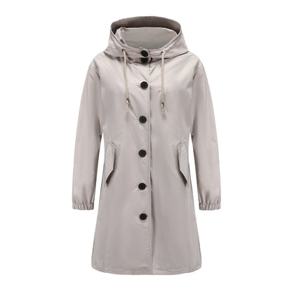 Womens Rain Jacket | Waterproof Lightweight Hooded Windbreaker 0