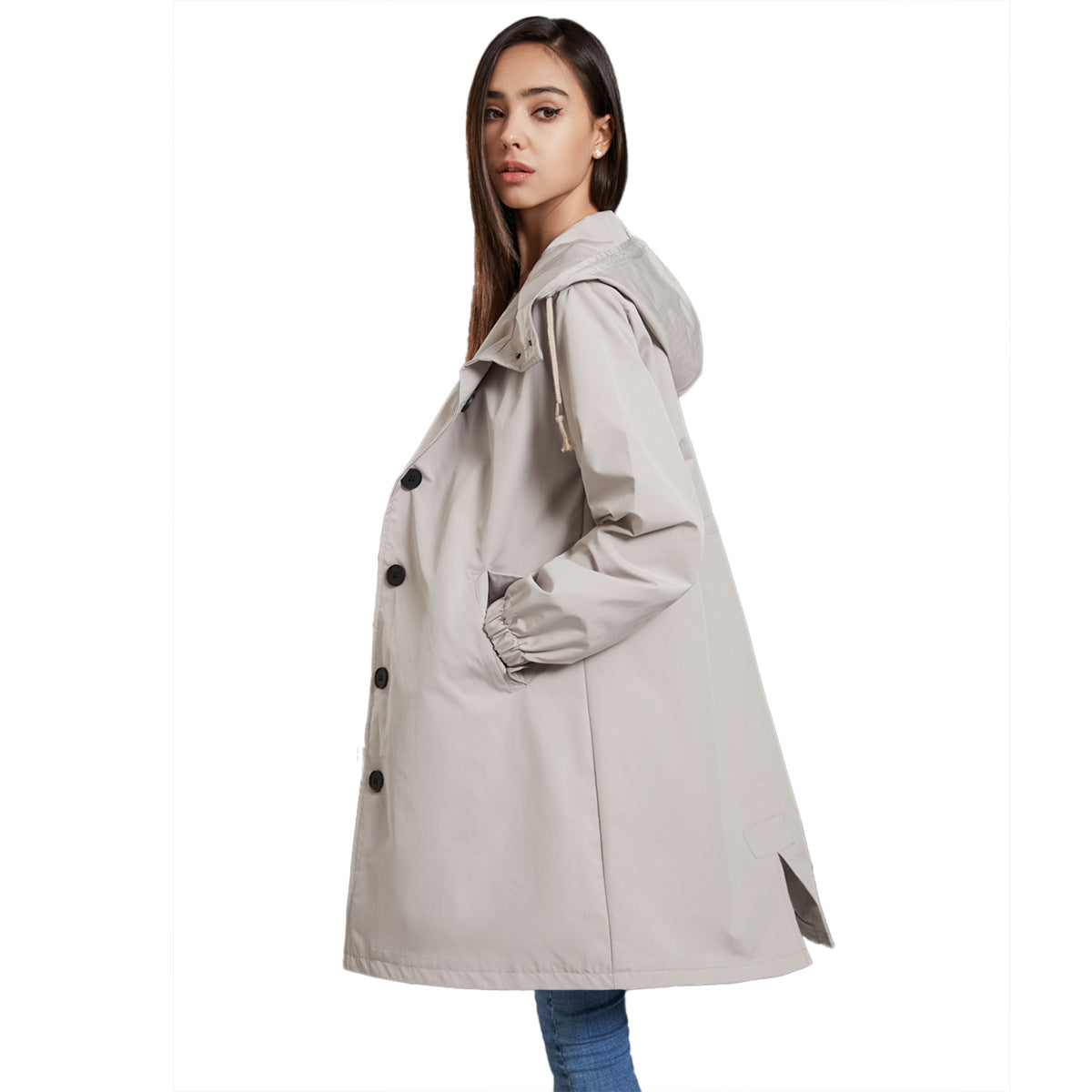 Womens Rain Jacket | Waterproof Lightweight Hooded Windbreaker 1