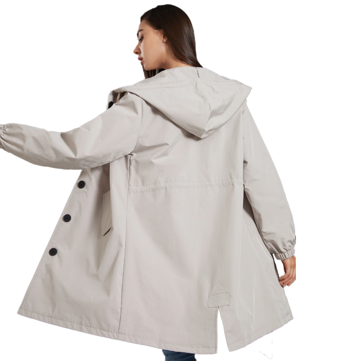 Womens Rain Jacket | Waterproof Lightweight Hooded Windbreaker 2