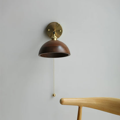 Wood Wall Sconce | Natural Walnut Design with Soft LED Illumination 6