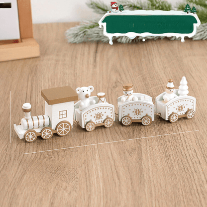 Wooden Christmas Train | Playful Ornament for Festive Decoration 0