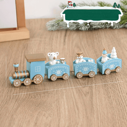 Wooden Christmas Train | Playful Ornament for Festive Decoration 2